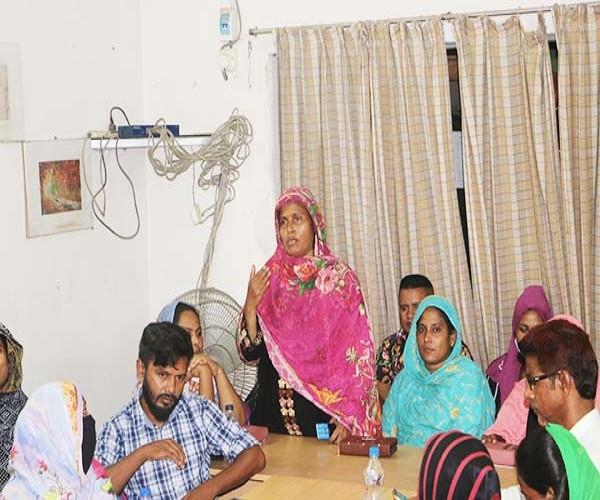 Exchange Meeting between PARIBARTAN-Khulna and the Beneficiaries and Caritas Staff under the 'Emergenze Complesse in Bangladesh' Project by Caritas.